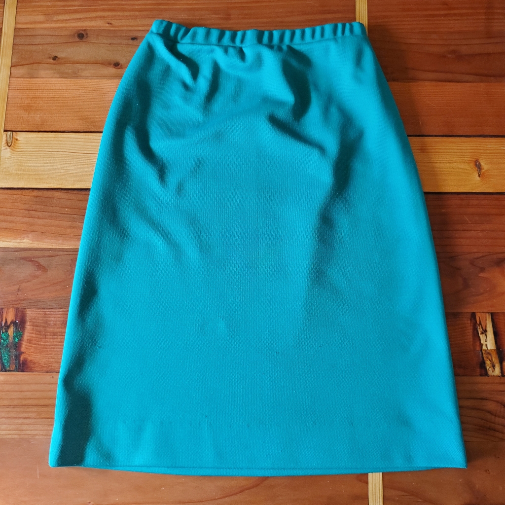 Vtg Teal Skirt